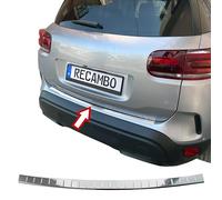 RECAMBO Boot Sill Protector Stainless Steel High Gloss Polished Chrome Look Compatible with Citroen C5 Aircross from 2018 Onwards Styling and Protection for the Bumper