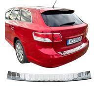 RECAMBO Boot Sill Protector Stainless Steel High Gloss Polished Chrome Look Compatible with Toyota Avensis Estate T27 2008-02/2015 Styling and Protection for the Bumper