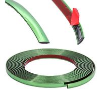 RECAMBO Decorative Strip Green Metallic Versatile, Flexible & Self-Adhesive 14 mm x 5 m