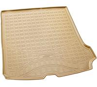 Recambo Premium Rubber Boot Liner Suitable for Volvo V90 II + V90 Cross Country, Year of Manufacture from 2016, with Edge, Beige