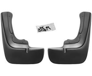 Recambo SF-0200a Rear Mud Flaps Set Compatible with Fiat Ducato III 250 from 2006 Onwards with Mudguard Black