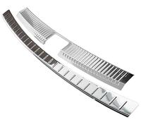 RECAMBO Stainless Steel Boot Sill Protector - Suitable for Renault Austral 2022 Onwards 2-Piece Set in Polished Chrome Look for Bumper Inside and Outside with Smooth Surface & Adhesive Mounting