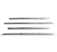 Recambo Stainless Steel Chrome Door Strips for VW Tiguan II (Type AD1) Year of Manufacture 2016 Onwards Side Protection Trim for Vehicle Side 4-Piece Set