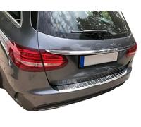 RECAMBO Stainless Steel Rear Bumper Protector compatible with Mercedes-Benz C-Class S205 T-Modell 2014 onwards hochglanz poliert, Chrom Look, Stainless steel, Polished finish, Chrome look