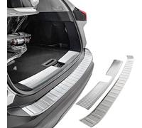 RECAMBO Stainless Steel Rear Bumper Protector compatible with Nissan X-Trail T33 2021 onwards 2-teiliges, Stainless steel, Scratch protection, Styling trim, Rear bumper scratch protection