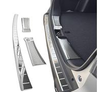 RECAMBO Stainless Steel Rear Bumper Protector compatible with Suzuki S-Cross 2022 onwards 3-teiliges Set in polierter Chromoptik für Stoßstange innen & außen mit glatter Oberfläche & Klebemontage