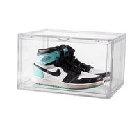 recan 1 Pack Shoe Box Clear Acrylic Stackable Shoe Storage Box Organizer with Lid for men/Women, Sneaker Storage, Transparent Shoe Display Container, Space Saving Design with Magnetic Door Organiser