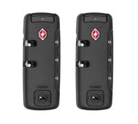 Reccisokz 2-piece luggage security lock, TSA suitcase lock, TSA combination lock, luggage lock, hard shell luggage, retrofitting, luggage attachment lock, luggage lock for retrofitting