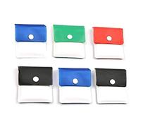 Reccisokz 6 pcs Pocket Ashtray Ash Pouch- Fireproof PVC-Odor Free-Portable Compact- Assorted Color