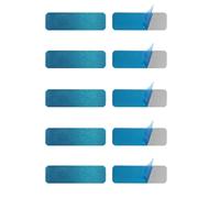 RecDec 10 Pack Under Cabinet Lights Mount Metal Plates Adhesive Backing Sticky Iron Strips Sticker for Magnetic Under Cabinet Lighting Rechargeable Motion Sensor Lights Wireless Under Counter Light