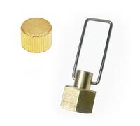 RecDec 2 Pack 1LB Propane Cylinders Cap with Tightening Grip Brass Sealing Screw Threaded Valve Dust Cover Caps for Coleman Propane Cylinders 16 Oz 14.1 oz Refillable Empty Propane Fuel Cylinder Tank