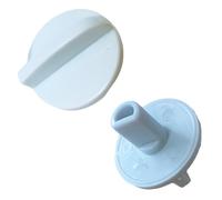 Recdec 2 Pack Temp Control Knob Replacement Refrigerator Temperature Controller Dial Switch Turning Button Grip Cap for Haier Hisense and Wide Range of Fridges Thermostat Adjustment