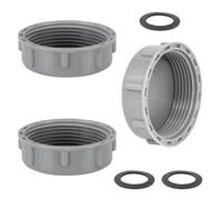 RecDec 3 Pack Kitchen Sink Drain Pipe End Caps G1½