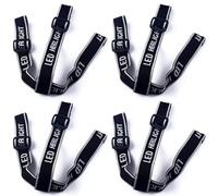 RecDec 4 Pack Headlamp Strap Replacement Headband Head Lamp Elastic Head Band Belt for LED Headlamps Flashlight Rechargeable Hands-Free Headlight Bike Front Light