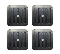 RecDec 4 Pack Mini Split Anti-Vibration Pads Wall Mounting Bracket Isolator Rubber Pad Damper Shock Absorbing Feet for Ductless Air Conditioner Heat Pump System Outdoor Condenser Unit A/C HVAC