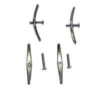 RecDec 4 Pack Toilet Flush Valves Bolts Screws Anchor Set Bottom Mount Locks for Glacier Bay Project Source TOTO Toilet Repair Kit Dual Flush Valve One-piece Toilets Drain Valve with Top Push Button