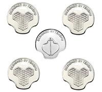 RecDec 5 Pack Coin Driver Screwdriver Keychain Pocket Thumb Tightening Key Mini Combo Tool Fastener for Quick Release Plate DSLR Camera Battery Covers 3/8" 1/4" Mounting Screws Adapter