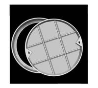 Reced Manhole Cover & e for Invisible Inllats 60x60 cm Ideal for Pathways Sidewal and Residential Areas and Design