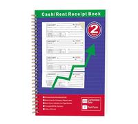 Receipt Book for Money and Rent, Portable Spiral Bound Notary Accessories, Payment Receipt Books, 2 Pieces, Self-Copying - for Business, Office, Accounting, Accounting, Invoicing