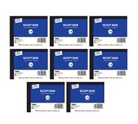 Receipt Book with Carbon Sheet| (Pack of 8) Numbered 1-80 Pages Duplicate Cash Receipt Book Microperforated Pages Perfect for The Self Employed and Taxis