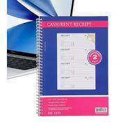 Receipt Books,Carbonless Spiral Bound Duplicate,Receipt Book for Small Business | for Financial Documentation Office Supplier Cash Transaction Men Women Youth Teens Family