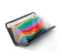 Receipt Organiser, Compact 13-Pocket Accordion File Organizer with Labels, Lightweight Document Folder for Receipts, Coupons, and Monthly Budget, Portable 10.8×6.8 Inches