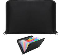 Receipt Organizer Wallet, 13-Pocket Expanding File Folder with Double Zipper & Colorful Labels - A6 Accordion Document Organizer for Receipts, Tickets, Bills, Cards at Home, Office & Travel