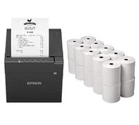 Receipt Paper Rolls, 80mm, Compatible with JUST EAT Epson TM-M30 Printer, 20-Pack