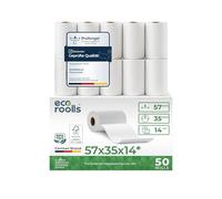 Receipt Rolls EC Device 57 mm x 35 mm Diameter | Thermal Rolls EC Terminal | Pack of 50 | BPA Free | Cardboard Sleeve - 1 Box - 57 mm x 35 mm (50 Rolls)