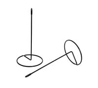 Receipt Spike 2pcs Stainless Steel Receipt Holders Black Heavy Base Stand for Notes Bills Checks Menu Ticket Memo Office Kitchen Pub Use Restaurant