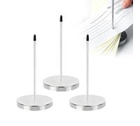Receipt Spike, 3PCS Chrome-Plated Ticket Spike Silver with Round Base Removable Metal Paper Memo Holde Ticket Stabber Straight Rod Bill Spikes for Restaurant Kitchen Office Hotel