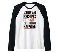 Receipts or It Never Happened Gen X Vintage Raglan Baseball Tee