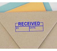 Received BY DATESelf Inking Rubber Stamp Custom Colop Office Stationary P20 Mini Stamper