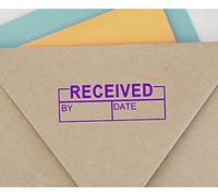 Received by DATESelf Inking Rubber Stamp Custom Colop Office Stationary P20 Mini Stamper