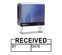 Received by DATESelf Inking Rubber Stamp Custom Colop Office Stationary P20 Mini Stamper
