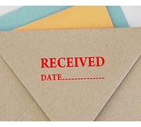 Received Date Self Inking Rubber Stamp Custom Colop Office Stationary P20 Mini Stamper