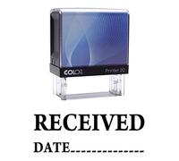 Received Date Self Inking Rubber Stamp Custom Colop Office Stationary P20 Mini Stamper