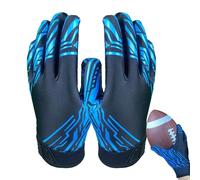 Receiver Gloves for Boys Football,Football Receiver Gloves | 2 Piece Men's Receiver Football Gloves,Receiver Football Gloves with Grip Grip