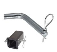 Receiver Hitch Pin with Heavy-Duty Zinc Coating, High-Strength Towing Hitch Clip with R-Type Latch Lock, Sturdy and Reusable Hook for All Types of Vehicles and Trailers