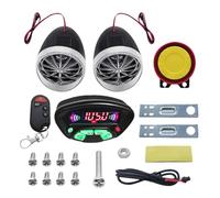 Receiver Motorcycle Sound - Motor Stereo Alarm Kit, Remote Control MP3 Device, Anti-Theft, Audio Box for Scooters, Driver, Weatherproof Amplifier with Music Playback Device for Ro