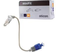 Receiver Wire for Oticon Hearing Aids - Genuine OEM miniFit Receiver, 85 dB Power, Size 2, Left (Blue) - Compatible with Oticon, Bernafon, Sonic & Philips - 1 Piece