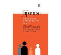 Recent Japanese Philosophical Thought 1862-1994: A Survey