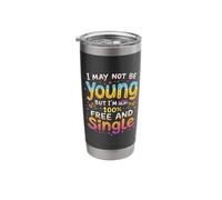 Recently Divorced Divorcee Maybe Not Young But Free & Single Stainless Steel Insulated Tumbler