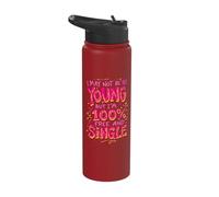 Recently Divorced Divorcee Maybe Not Young But Free & Single Stainless Steel Insulated Water Bottle