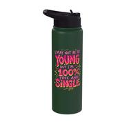 Recently Divorced Divorcee Maybe Not Young But Free & Single Stainless Steel Insulated Water Bottle