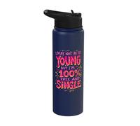 Recently Divorced Divorcee Maybe Not Young But Free & Single Stainless Steel Insulated Water Bottle