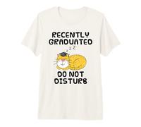 Recently Graduated, Graduation Cat Funny Premium T-Shirt
