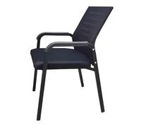 Reception Chair Office Desk Chair Executive Meeting Chair with Armrests Stackable Guest Seating Conference Room Chairs Waiting Room Furniture for School Atrium