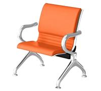 Reception Chairs with PU Cushion, Comfortable Office Waiting Room Furniture with Armrests for Airport, Bank, Salon, Clinic, Schools and Lounge