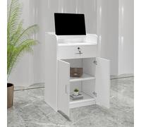 Reception Counter Desk for Supermarkets Beauty Salons & Clothing Stores - Stylish Checkout Station for Efficient Customer Service & Reception Needs